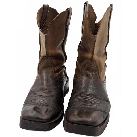 Beautifully used/worn Ariat Rambler Brown Western Boots 12D - Picture 2 of 7